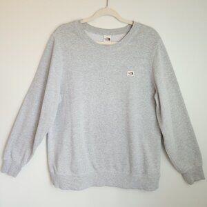 The North Face Size 1X Light Gray Heritage Crewneck Sweatshirt Ribbed Cuffs